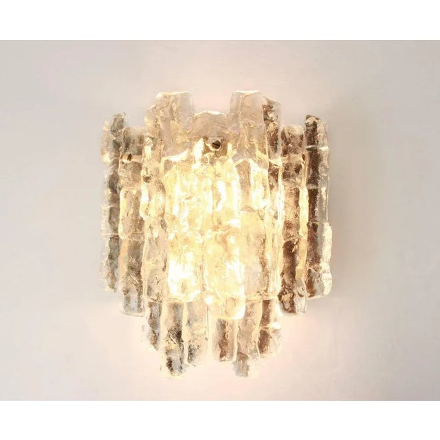 1960s Large Murano Glass Wall Lights from Kalmar, Austria, 1960s For Sale - Image 5 of 7