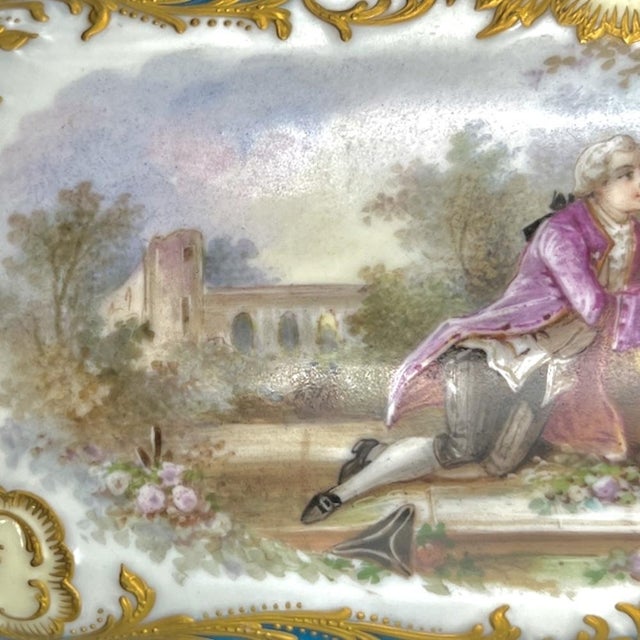 Large Louis-Philippe Sèvres Porcelain Casket, 1848 For Sale - Image 5 of 18