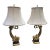 Gilt Brass Dolphin Lamps, a Pair For Sale