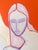 Orange Emmanuel Araujo "Sun" Contemporary Colorful Pink and Orange Nude Female Figures Painting, 2023 For Sale - Image 8 of 10