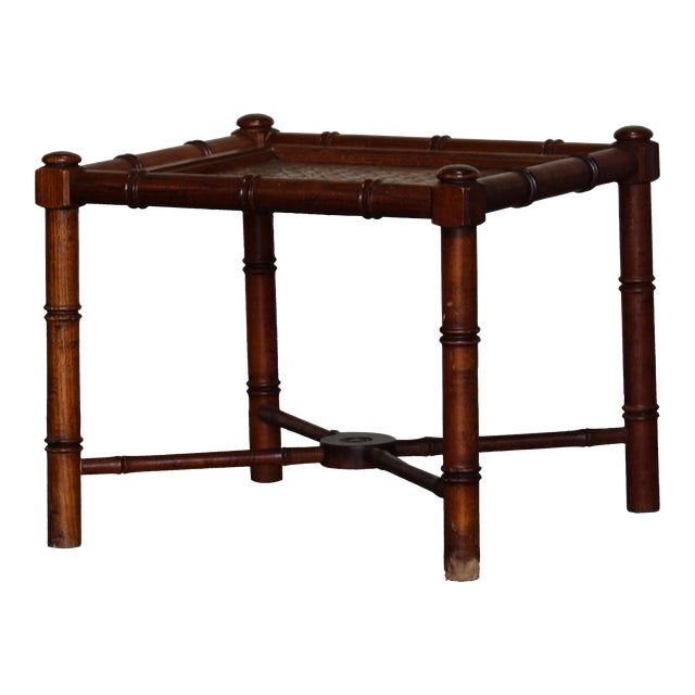 Vintage Faux Bamboo Side Table Chairish