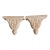Vintage Architectural Plaster Acanthus & Pineapple Corbels - A Pair For Sale