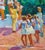 Vintage Ukrainian Oil Painting: Socialist Realism, 1970s Art 48-42 For Sale - Image 6 of 6