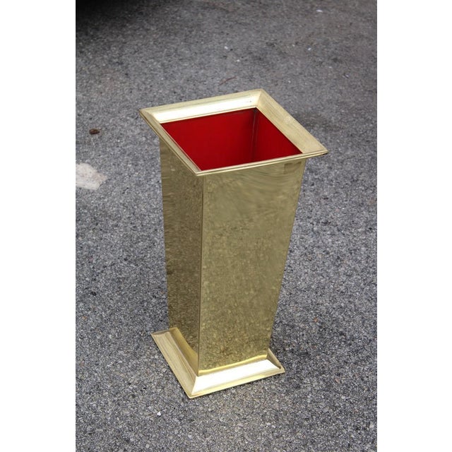 Umbrella Stand in Brass, Italy, 1970s For Sale - Image 4 of 11