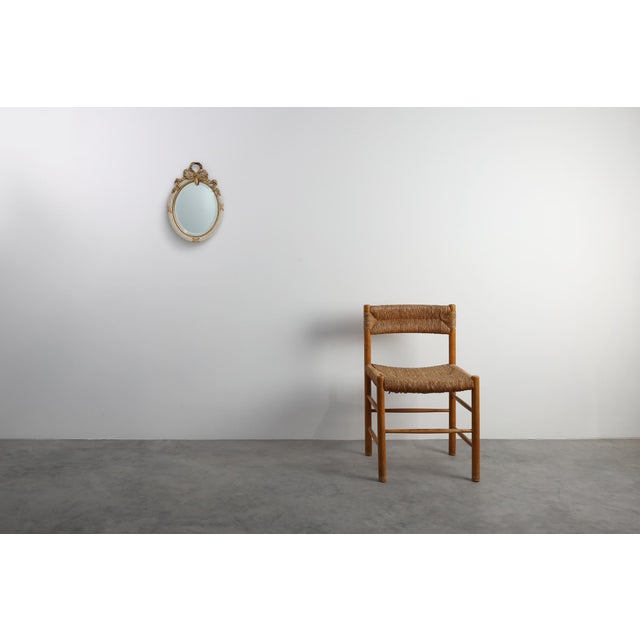 Louis XVI Baroque Style Mirror in Carved Wood, France, 1950s For Sale - Image 4 of 12