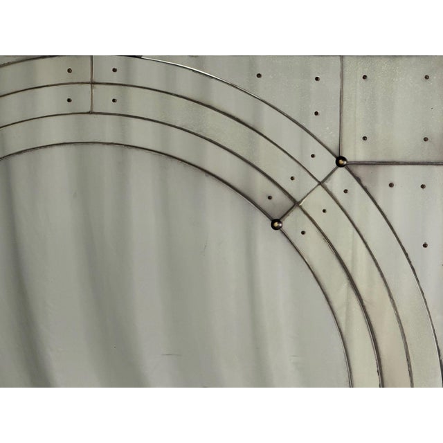 Art Deco Art Deco Style, Antique Glass, Painted Wood, Square Venetian Wall Mirrors For Sale - Image 3 of 9