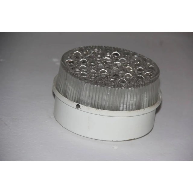 Lacquered Metal & Bubble Glass Sconces, 1960s, Set of 2 For Sale - Image 3 of 7