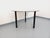 Mid-Century Modern Vintage Round Dining Table in Smoked Glass with Black Metal and Chrome Metal, 1980s For Sale - Image 3 of 18