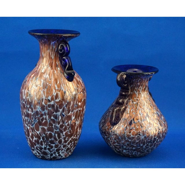 Mid-Century Modern Glass Vases, 1960s, Set of 2 For Sale - Image 3 of 18