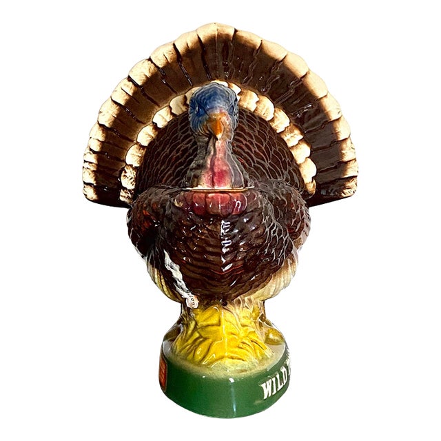 Vintage Wild Turkey Ceramic Decanter For Sale