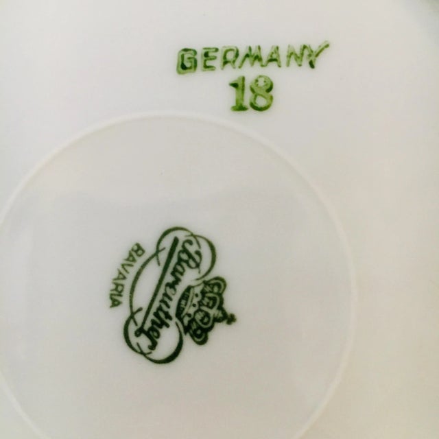 1930s Bareuther Waldsassen German Fruit Plates With Gold Trim - Set of 3 For Sale - Image 9 of 13