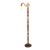 Early 20th Century Restored Victorian Painted Cast Iron & Wood Bridge Floor Lamp For Sale