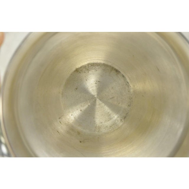 Metal Vintage English Regency Silver Plated Lion Head Champagne Chiller Ice Bucket For Sale - Image 7 of 12