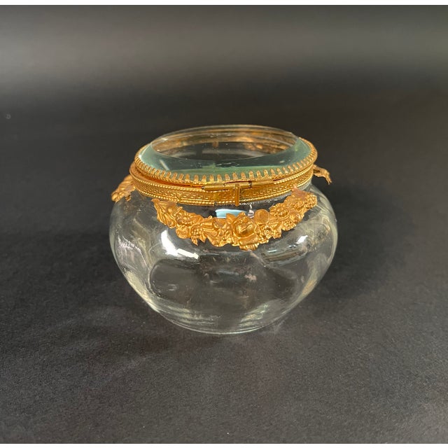 Metal 19th Century French Crystal and Bronze Vase For Sale - Image 7 of 9