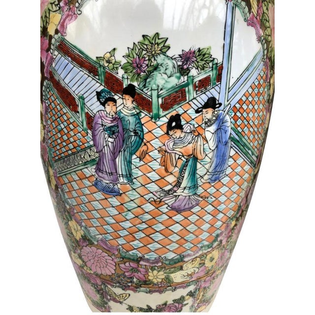 Large China Vases, 20th Century, Set of 2 For Sale - Image 7 of 10