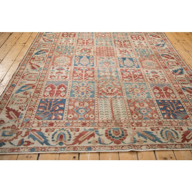 Textile Vintage Distressed Baktiari Carpet - 7' x 9'8" For Sale - Image 7 of 11