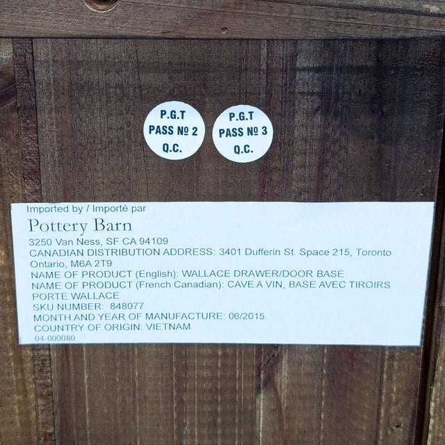 Pottery Barn Modular Wallace Drawer/Door Base Cabinet For Sale - Image 10 of 10