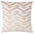 Contemporary Schumacher x Miles Redd Broken Chevron Cut Velvet 20" Pillow in Taupe on Ivory For Sale - Image 3 of 3