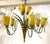 Metal Vintage Eurofase 'Cala Lily' Art Glass 9-Light Chandelier For Sale - Image 7 of 16