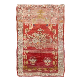 Galerie Shabab Collection Early 20th Century Turkish Oushak Throw Rug For Sale