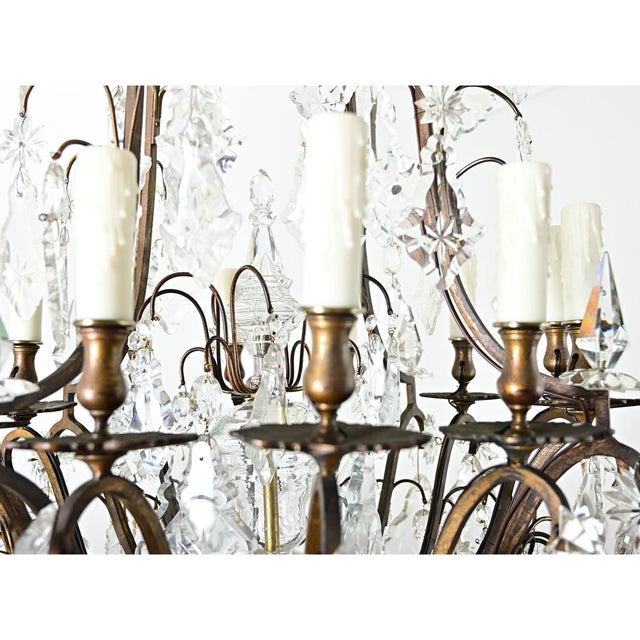 French 19th Century Massive Crystal Chandelier For Sale - Image 4 of 16