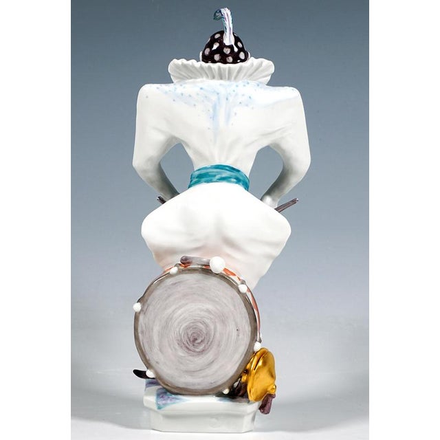 Clown Orchestra Drummer by P. Strang for Meissen, 1995 For Sale - Image 3 of 6