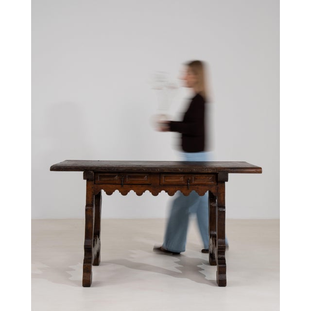 Spanish Spanish Fratino Table in Original Patina, Antique, Spain, Circa 1800 For Sale - Image 3 of 14
