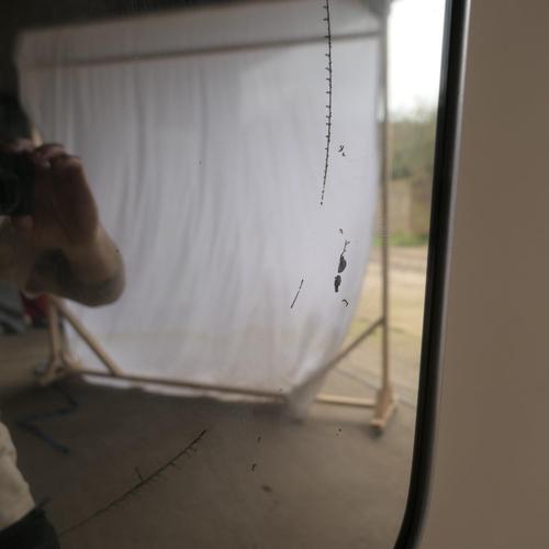 Shield Mirror in Steel For Sale - Image 10 of 18