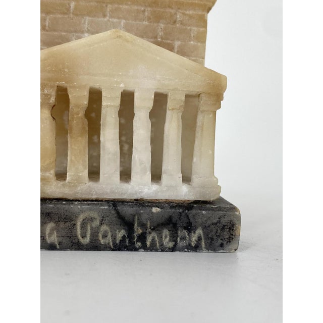 Hand-Carved Miniature Alabaster Model of the Pantheon in Rome, 1900 For Sale - Image 6 of 13