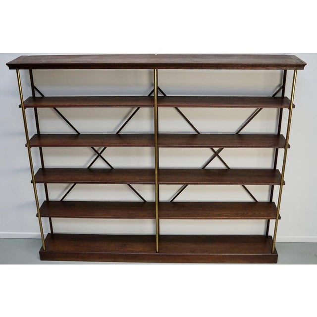 Large Oak and Iron Shelving Unit / Store Display by Theodore Scherf, France 1890s For Sale - Image 18 of 18