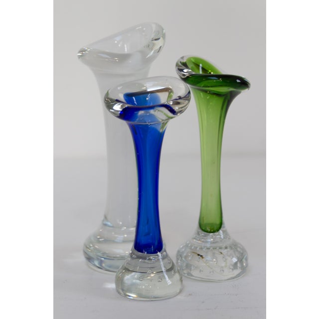 Swedish Bone Glass Vases by Bo Borgström for Aseda, 1960s, Set of 3 For Sale - Image 11 of 18