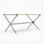 1940s French Mid-Century Black Glass, Iron and Brass Coffee Table For Sale - Image 5 of 9