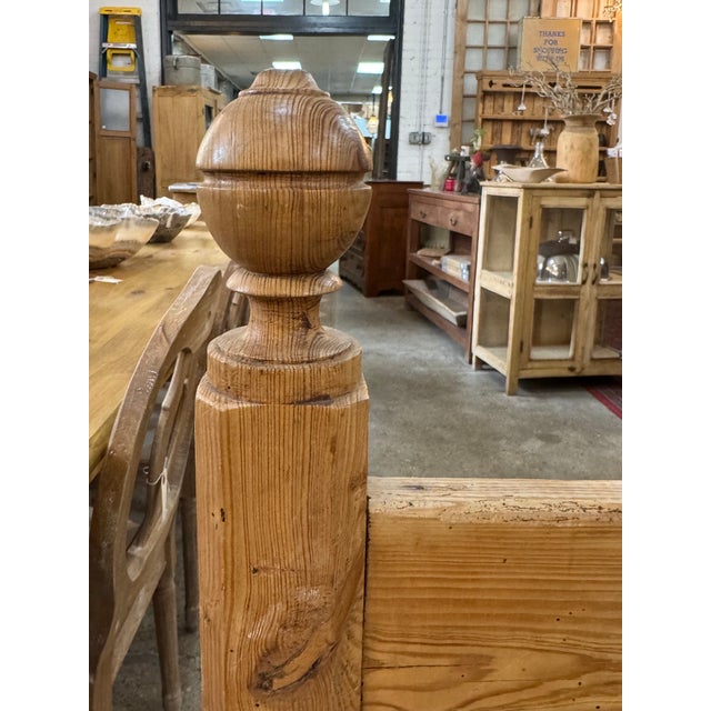 1920's English Pine Bench For Sale - Image 9 of 11