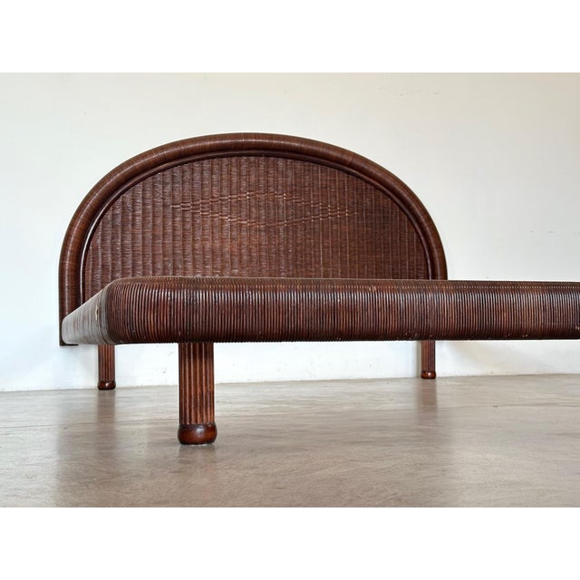 Roberti Rattan Double Bed, 1970s For Sale - Image 4 of 14