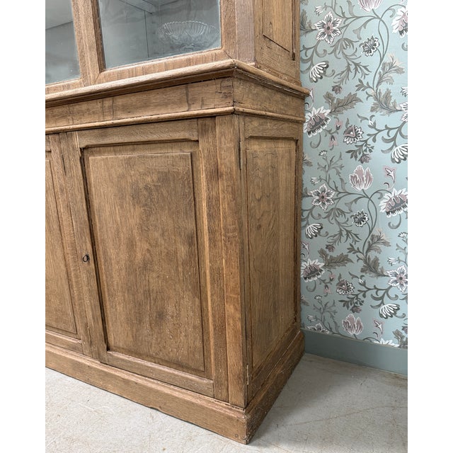 Tan Antique Oak Bookcase, 1890s For Sale - Image 8 of 18