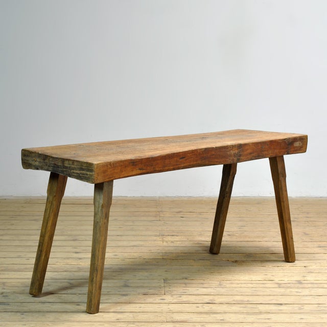 Vintage Oak Butcher's Table, 1920 For Sale - Image 12 of 12