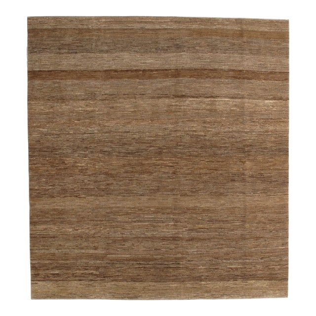 Vintage Hand-Knotted Persian Lori Gabbeh Rug 7'11" X 8'7" For Sale