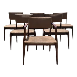 Mid 20th Century Dining Chairs in the Style of Arne Vodder - Set of 6