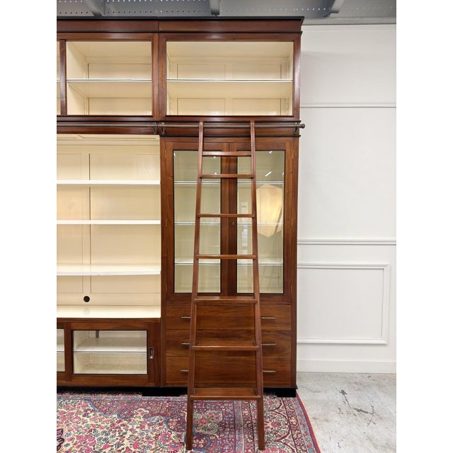Large English Art Deco Bookcase For Sale - Image 14 of 18