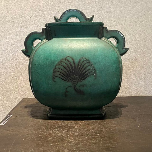 1940s Vintage Urn with Lid by Wilhelm Kåge for Gustavsberg, 1940s For Sale - Image 5 of 5