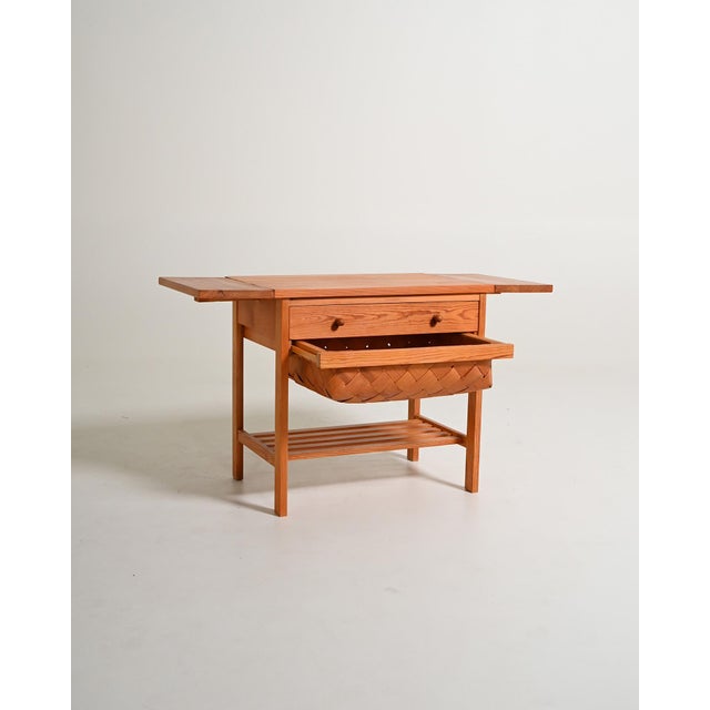 Vintage Scandinavian Pine Table, 1950s For Sale - Image 3 of 11