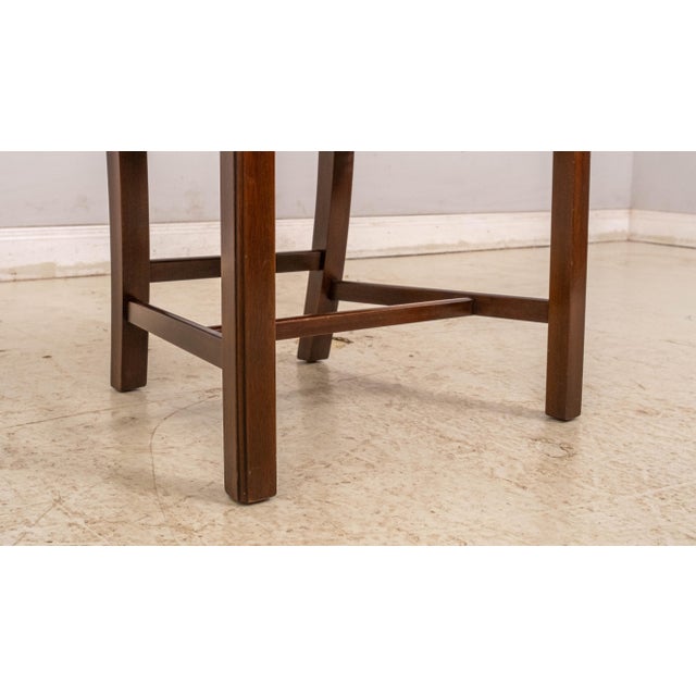 Brown Set of 6 Henkel Harris Mahogany Chippendale Style Dining Chairs For Sale - Image 8 of 18