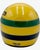 Yellow Vintage McLaren Ayrton Senna Helmet Ashtray Ceramic Car Racing Formula 1 F1 For Sale - Image 8 of 12