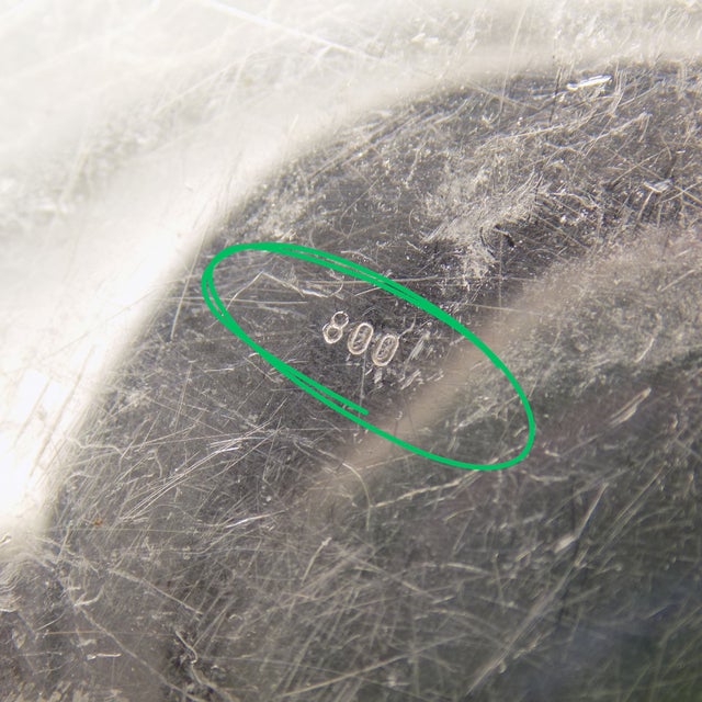 Silver Vintage Italian Handmade Genuine Silver Ashtray Shaped Like a Renaissance Shoe, Chiseled For Sale - Image 8 of 11