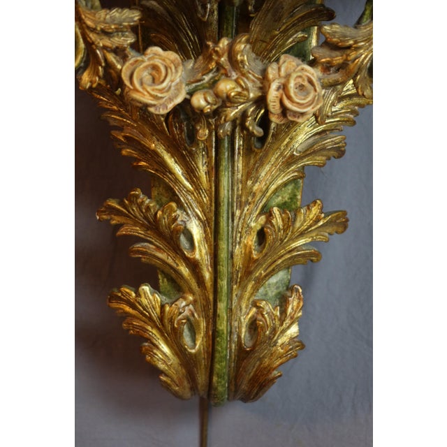 20th-Century Painted and Gilded Wooden Console Tables, 1960s, Set of 2 For Sale - Image 3 of 13