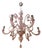 Murano Glass Chandelier in Pink by Simoeng For Sale