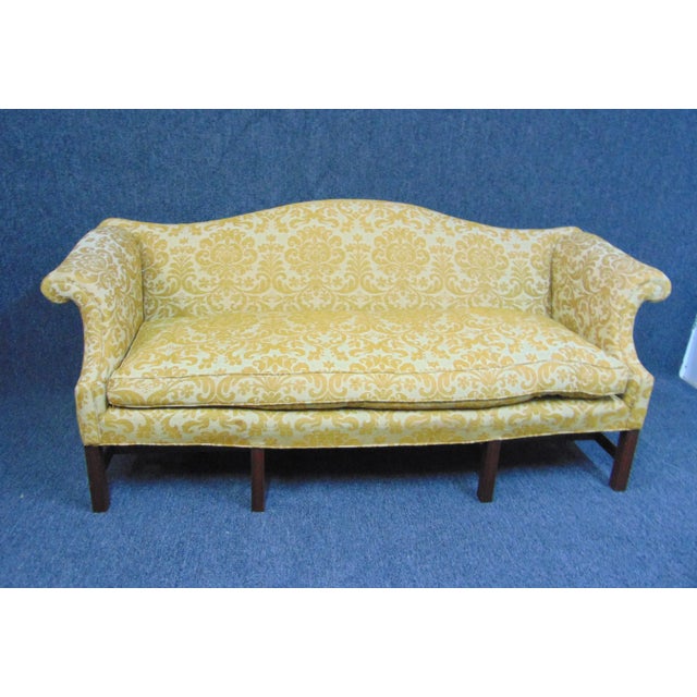 Custom Chippendale Style Mahogany Sofa For Sale - Image 9 of 9