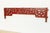 Chinese Antique Red Laquered Dragon & Clouds Lintel Carving For Sale - Image 3 of 6