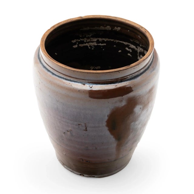 Drip Glaze Chinese Kitchen Jar, c. 1900 For Sale - Image 4 of 6