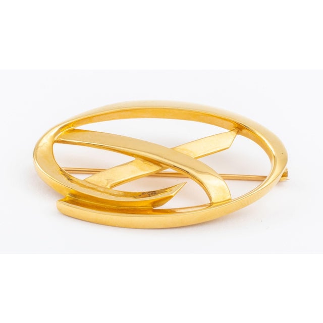 Modern Paloma Picasso Tiffany & Co. 18k Gold Brooch For Sale - Image 3 of 5